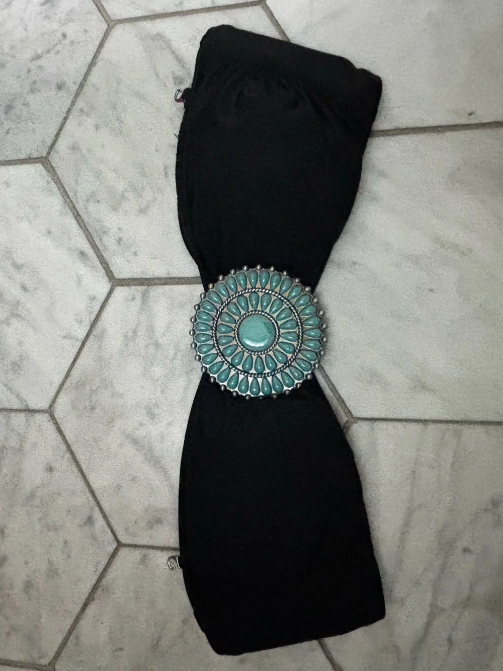 Victoria's Secret Y2K strapless bikini top w/ Turquoise Medallion